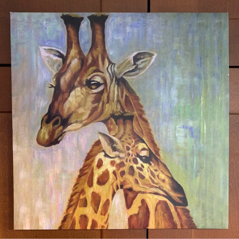 SALE!! Set of 2 wildlife prints on canvas